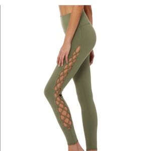 Alo Yoga high waisted interlace lace up legging